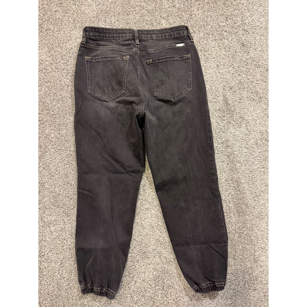 KanCan Maurices Exclusive Jeans Womens 28 Black Joggers Dark Wash Denim‎ * - Picture 2 of 12